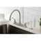 Kingston Brass KB798YL Yosemite 8" Centerset Kitchen Faucet W/ Sprayer, Brushed Nickel KB798YL - alternate 4